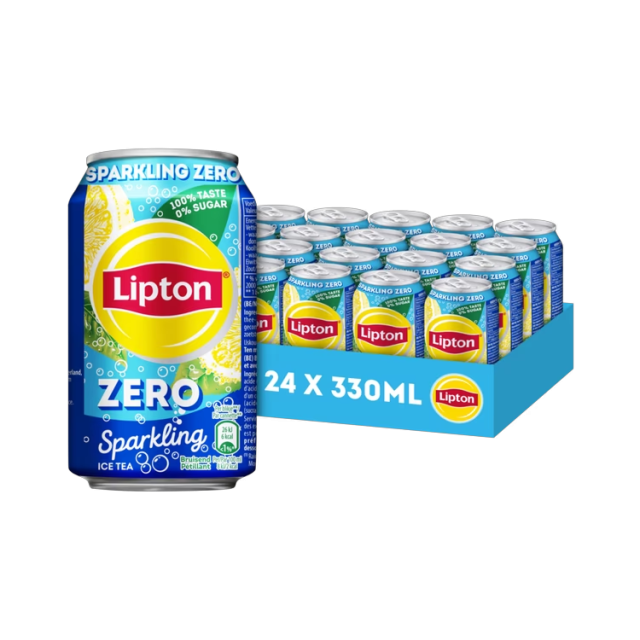 Ice Tea Sparkling Zero Lipton 24x330ml