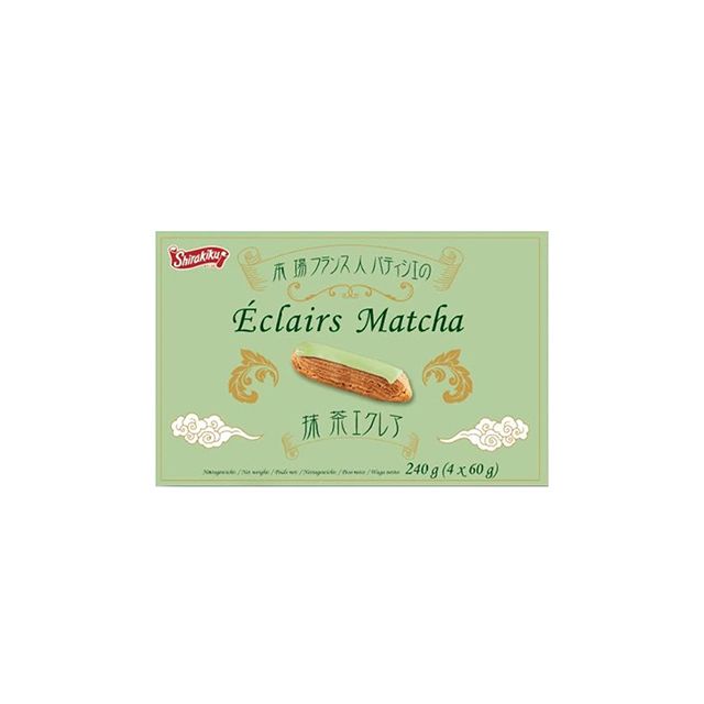 matcha_eclairs_4pcs__shirakiku__240g