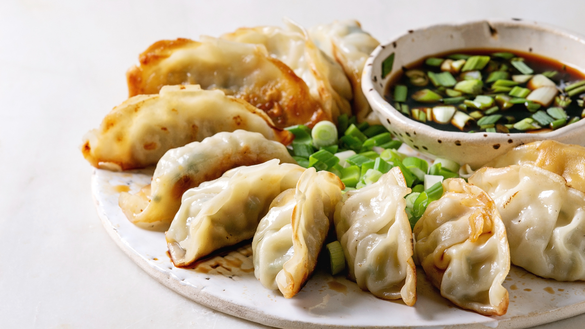 Gyoza met yuzu ponzu